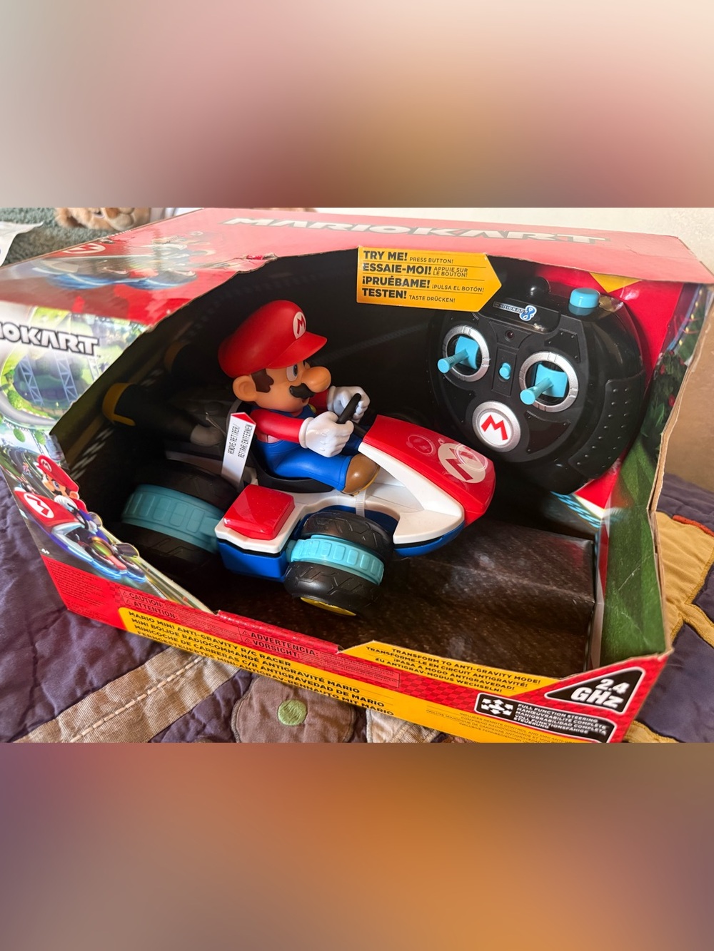 Mario Kart Remote Control Racer - Red, Blue, White